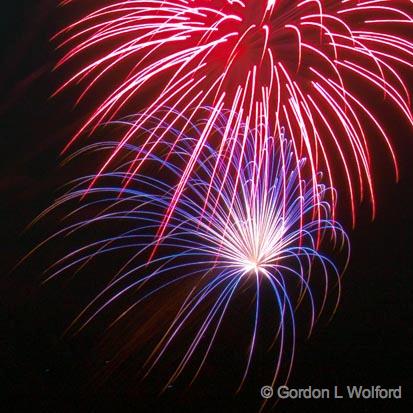 Canada Day 2010_18119crop.jpg - Fireworks over the Rideau Canal Waterway photographed at Smiths Falls, Ontario, Canada.